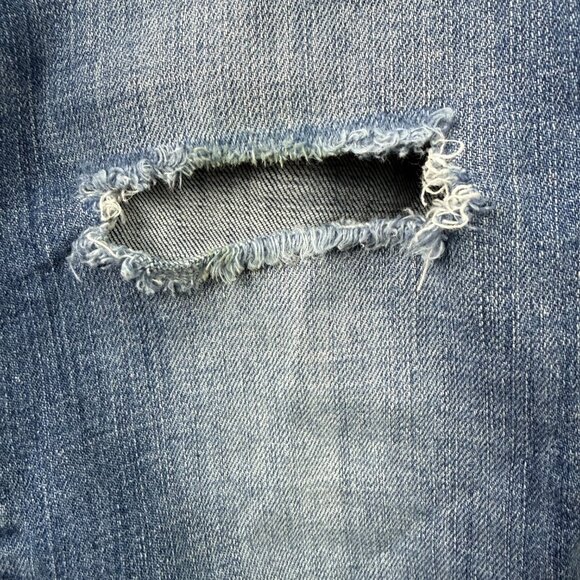 GAP 1969 True Skinny Mid Rise Jeans Women’s 29 Distressed Medium Wash - Picture 5 of 14